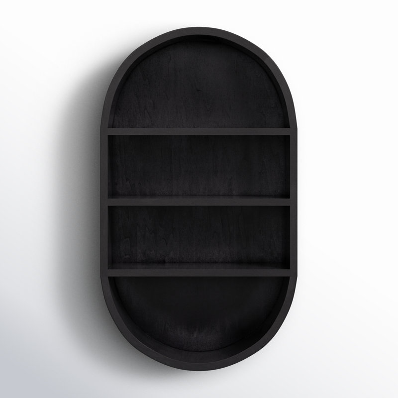 Joss & Main Minx Oval Solid Mango Wood Accent Wall Shelf & Reviews